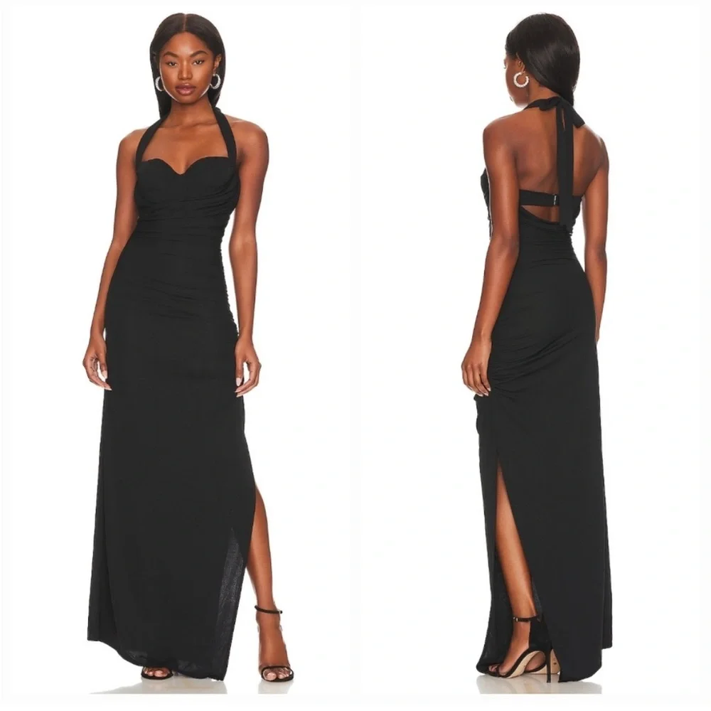 naima ruched maxi dress LPA Naima Ruched Maxi Dress  | REVOLVE